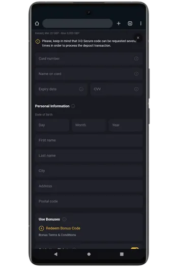 Withdraw Winnings