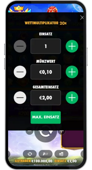 Einsatz anpassen